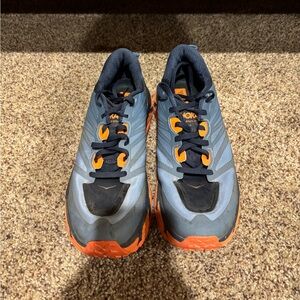 Hoka Men's Athletic Shoes in Gray and Orange